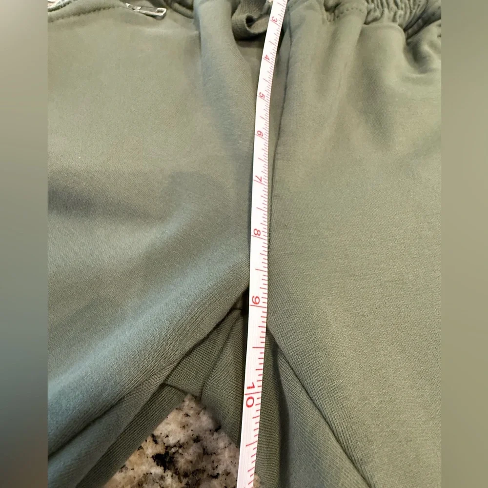 Nostalgia Italian army green joggers zip pockets SZ M - Picture 7 of 10